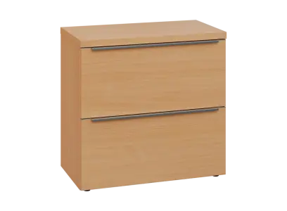 SIN 2 - 82Z kancelářská skříň, 2-zásuvková, 770x800x400, buk royal